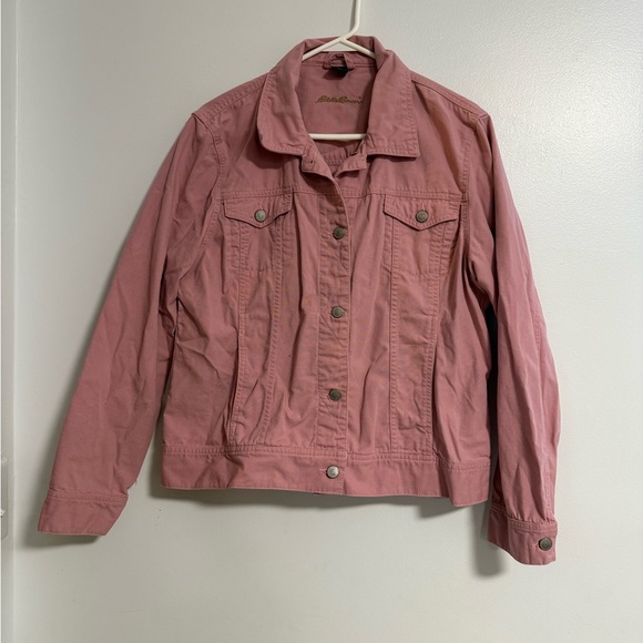 Eddie Bauer Women's Girly Pink Jean Jacket - Picture 1 of 3